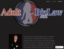 Tablet Screenshot of adultbizlaw.com